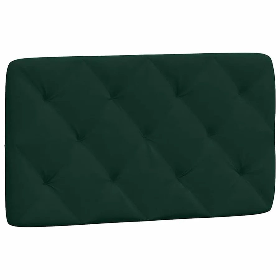 Lit avec matelas vert foncé 90x200 cm velours - 5