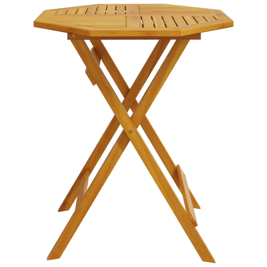 Table pliable de jardin Ø60x75 cm bois d'acacia massif - 5