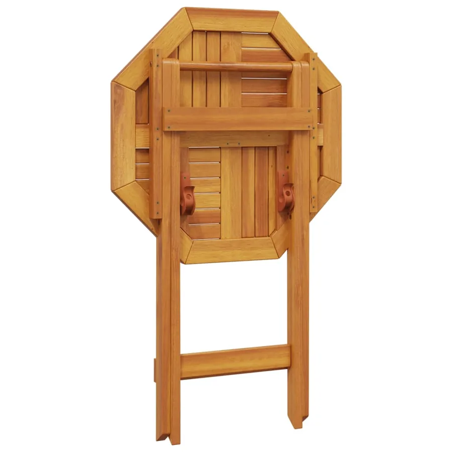 Table pliable de jardin Ø60x75 cm bois d'acacia massif - 9
