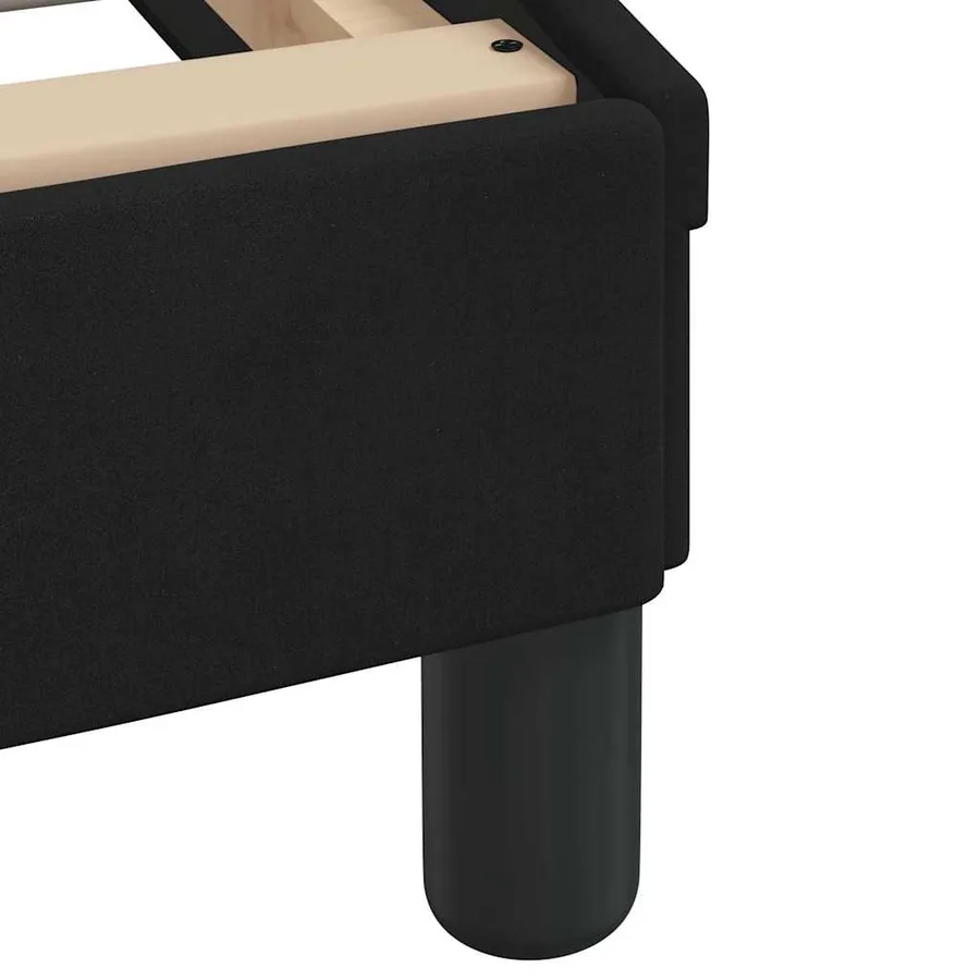 Cadre de lit sans matelas noir 80x200 cm velours - 9