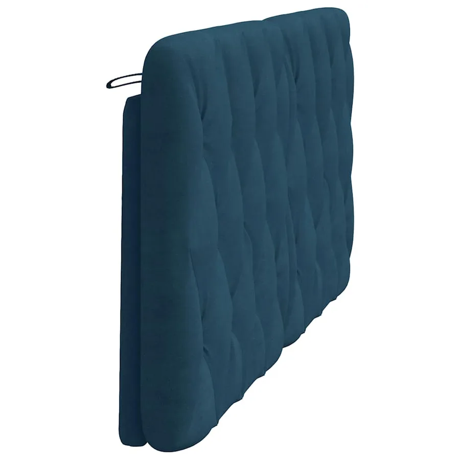 Coussin de tête de lit bleu 160 cm velours - 6