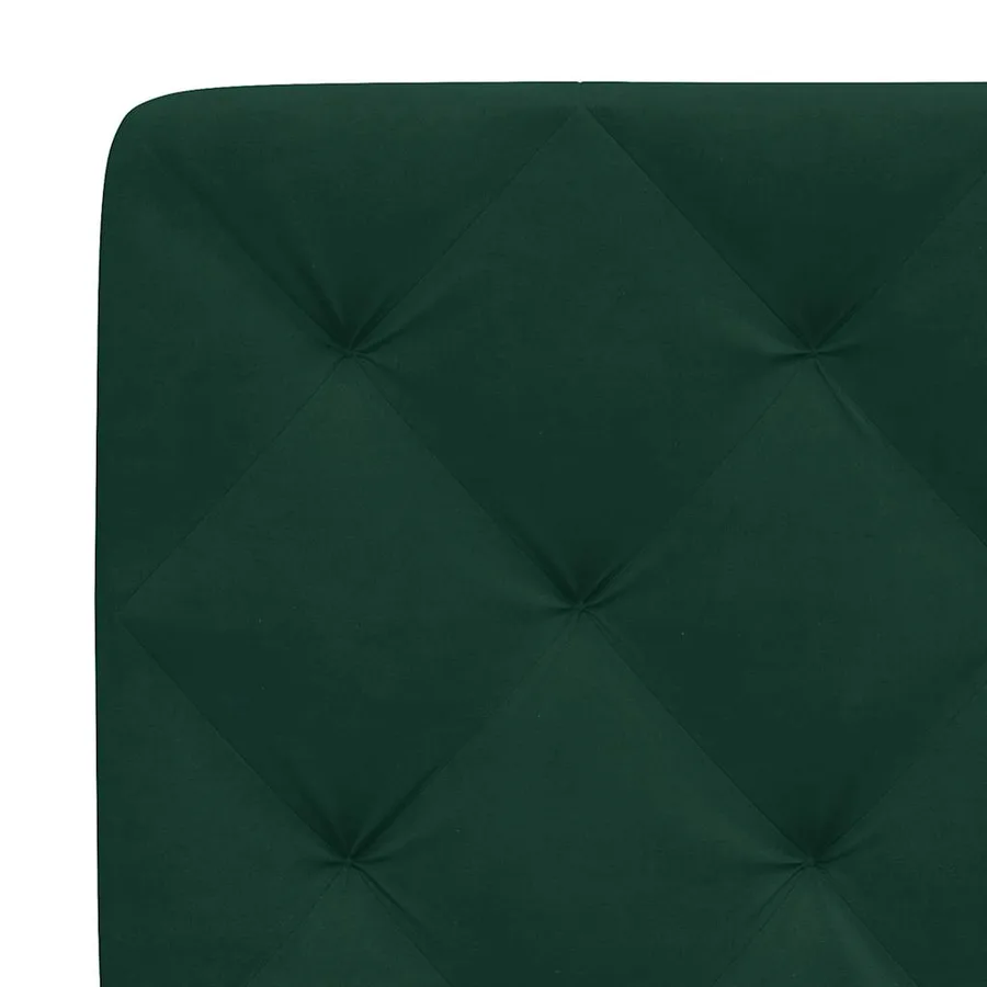 Coussin de tête de lit vert foncé 180 cm velours - 8