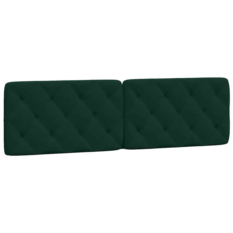 Cadre de lit avec LED sans matelas vert foncé 180x200 cm velours - 9