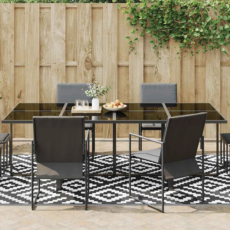Tapis d'extérieur ARAKIL Blanc et noir 190x290 cm PP - 2