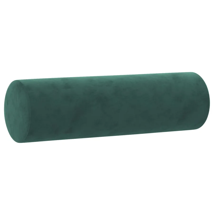 Ensemble de canapés 4 pcs avec coussins vert foncé velours - 9
