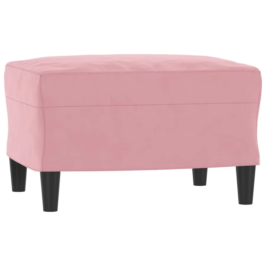 Ensemble de canapés 3 pcs avec coussins Rose Velours - 5