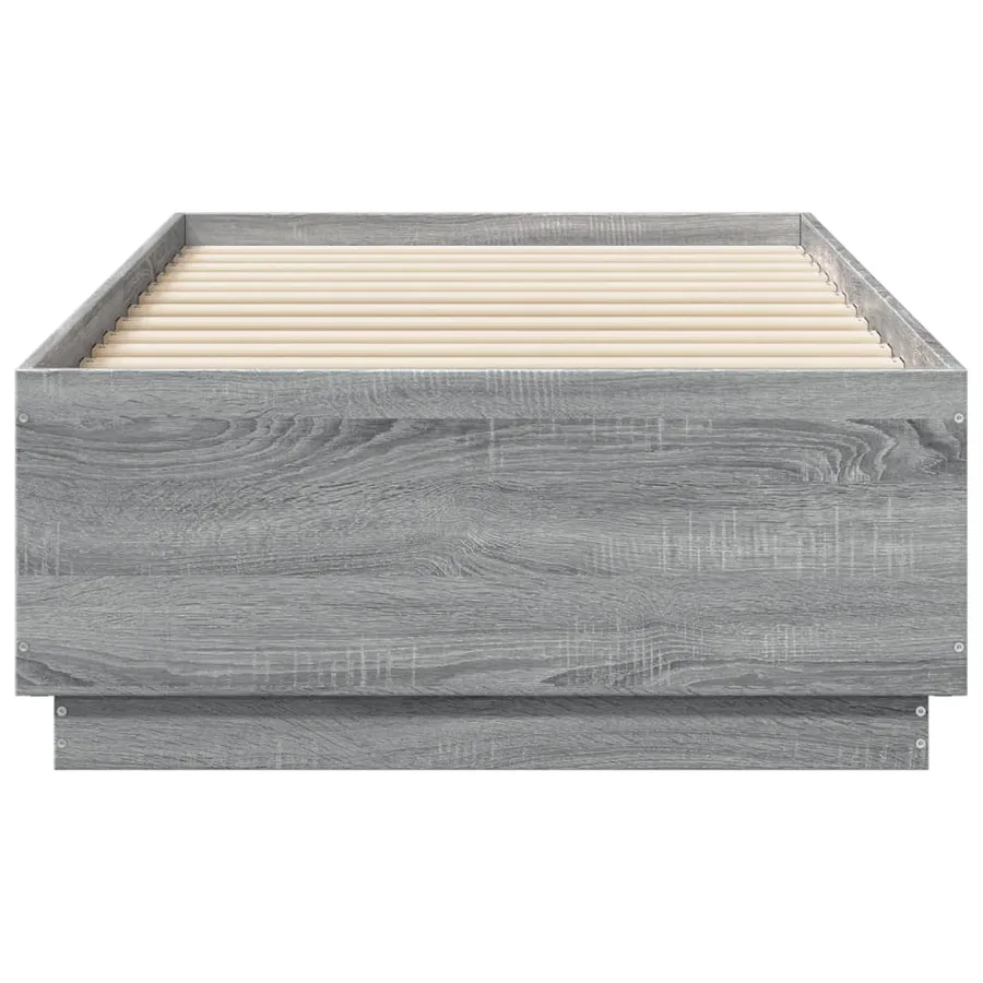 Cadre de lit avec LED sans matelas sonoma gris 90x190 cm - 6