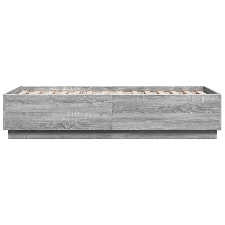 Cadre de lit avec LED sans matelas sonoma gris 90x190 cm - 7