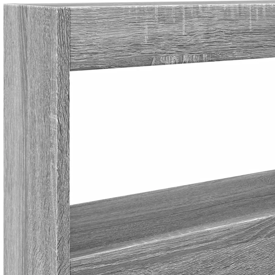 Armoire tête de lit avec LED sonoma gris 120x17x102 cm - 7