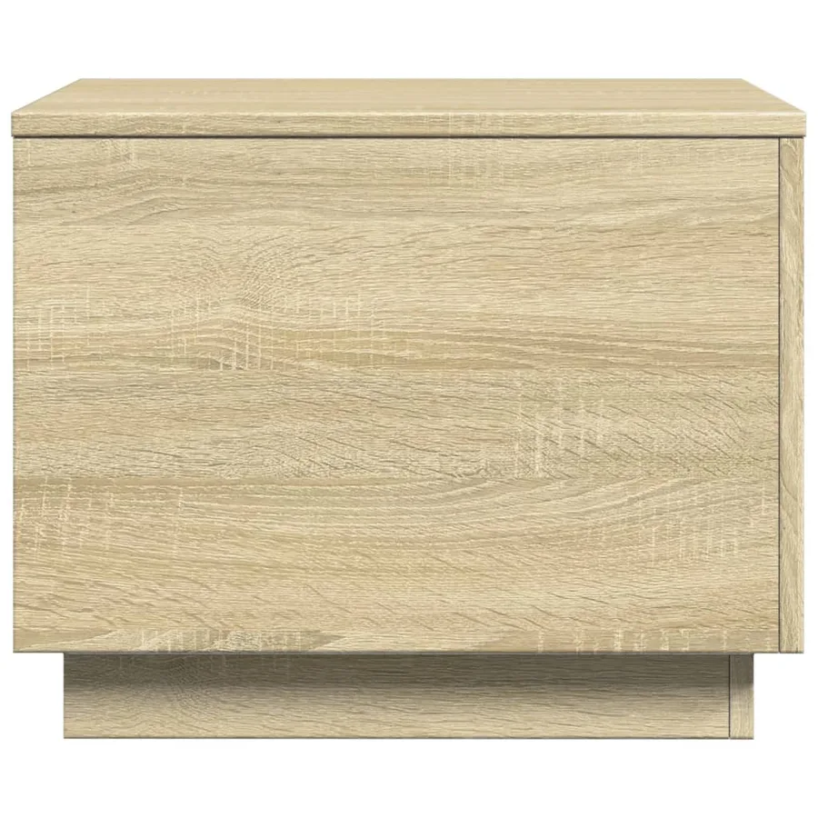Table basse avec lumières LED chêne sonoma 50x50x40 cm - 8