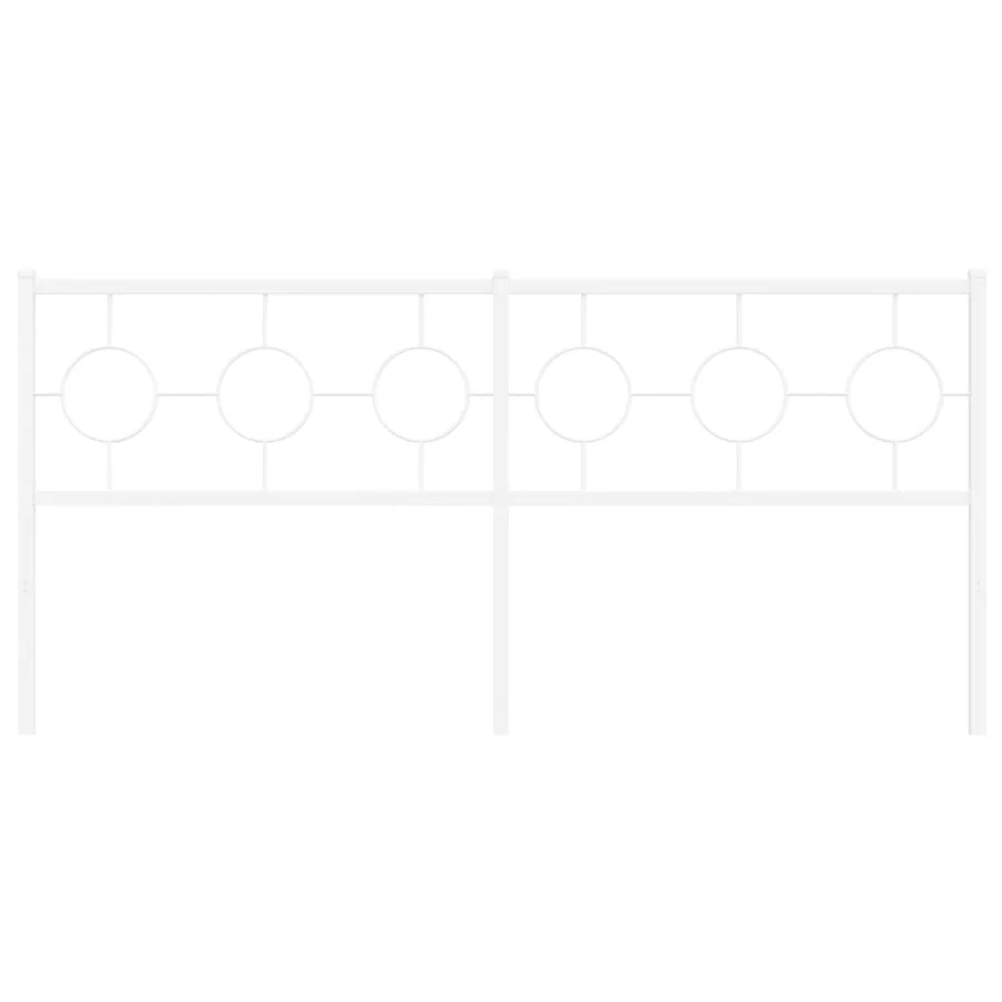 Tête de lit de remplacement métal blanc 180 cm - 3