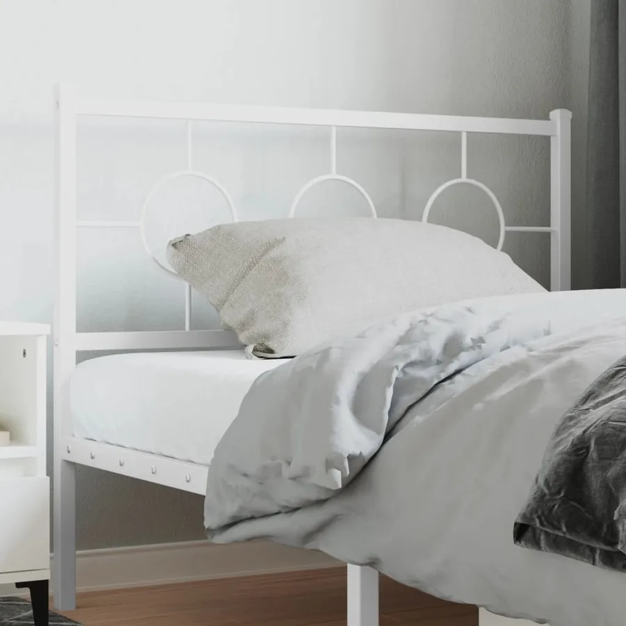 Tête de lit de remplacement métal blanc 100 cm