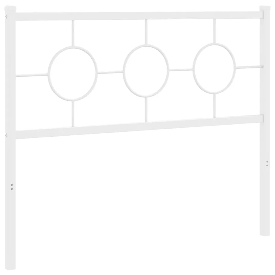 Tête de lit de remplacement métal blanc 100 cm - 2
