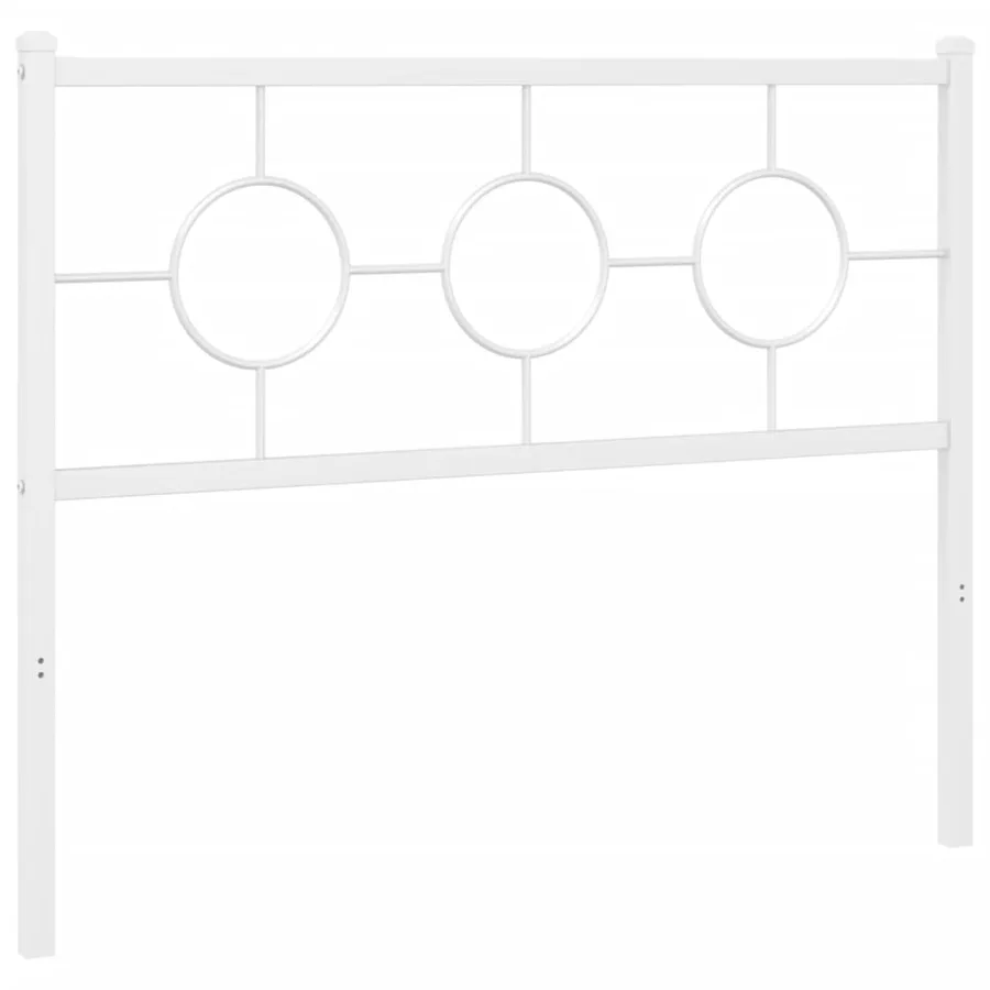 Tête de lit de remplacement métal blanc 100 cm - 4