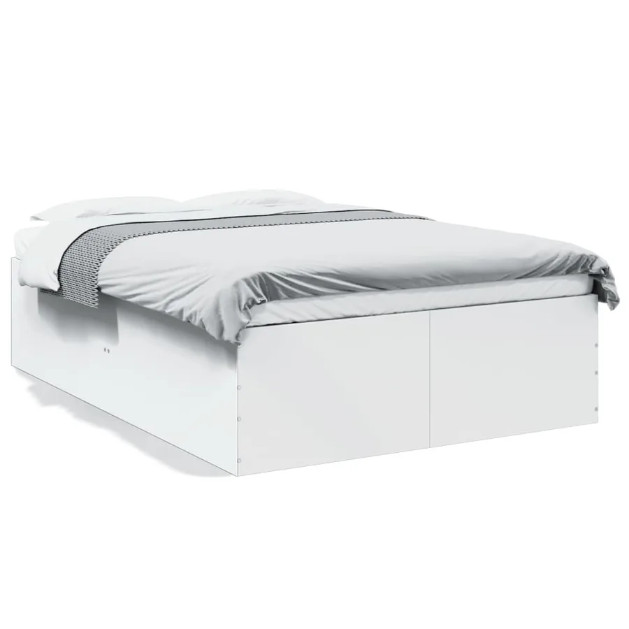 Cadre de lit sans matelas blanc 120x190 cm - 2