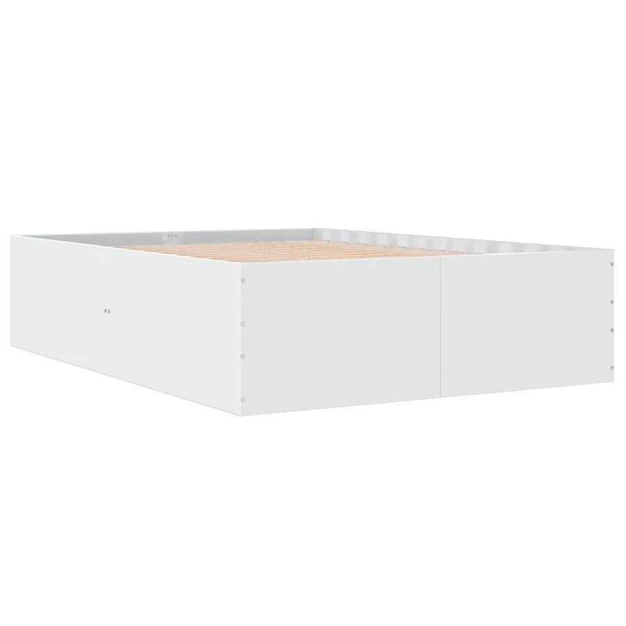Cadre de lit sans matelas blanc 120x190 cm - 3