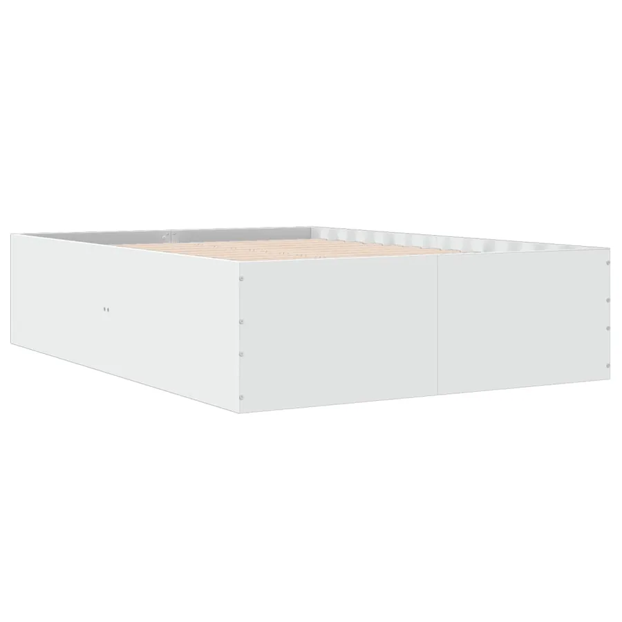 Cadre de lit sans matelas blanc 120x190 cm - 6