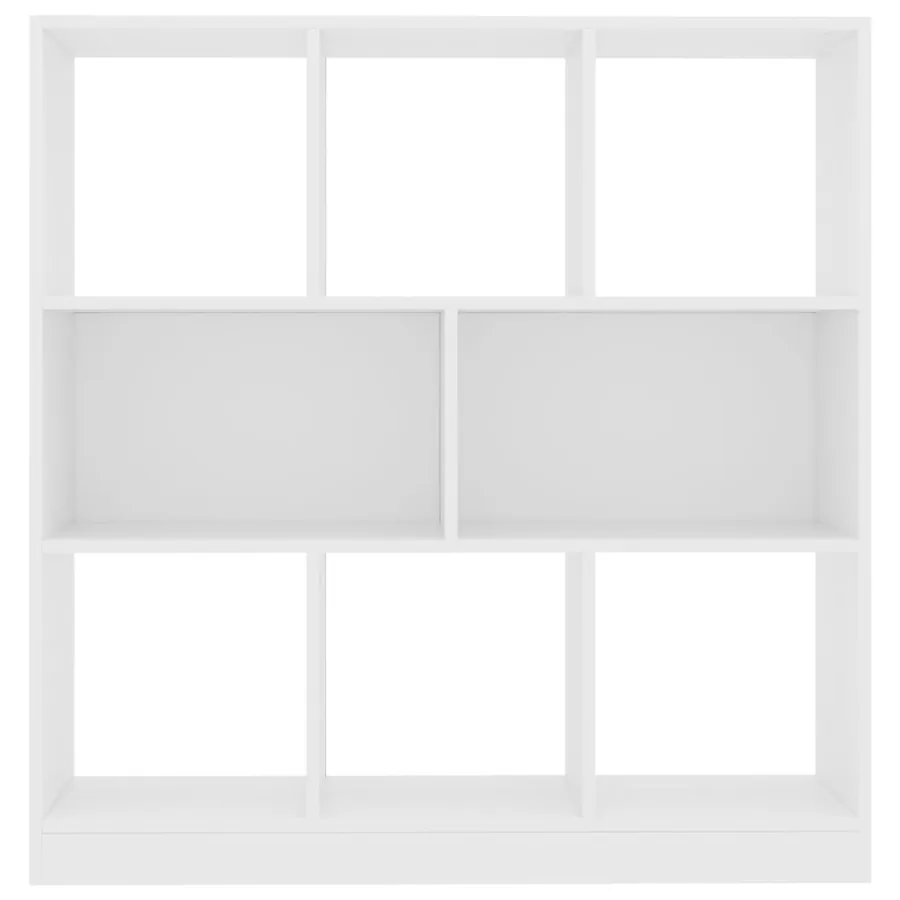 Bibliothèque Blanc 97,5x29,5x100 cm Bois d'ingénierie - 4