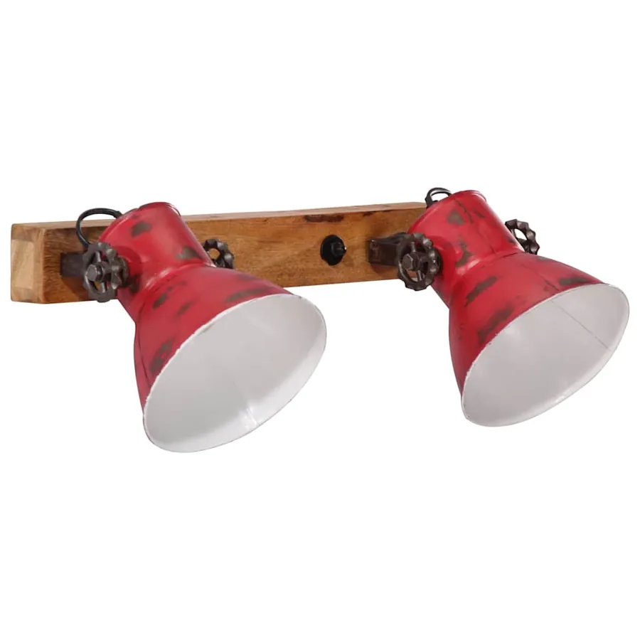 Lampe murale 25 W rouge délavé 45x25 cm E27 - 2