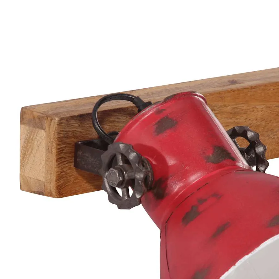Lampe murale 25 W rouge délavé 45x25 cm E27 - 5