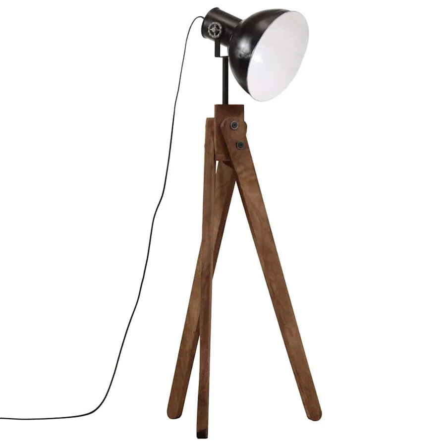 Lampadaire 25 W noir 45x45x120 cm E27 - 2