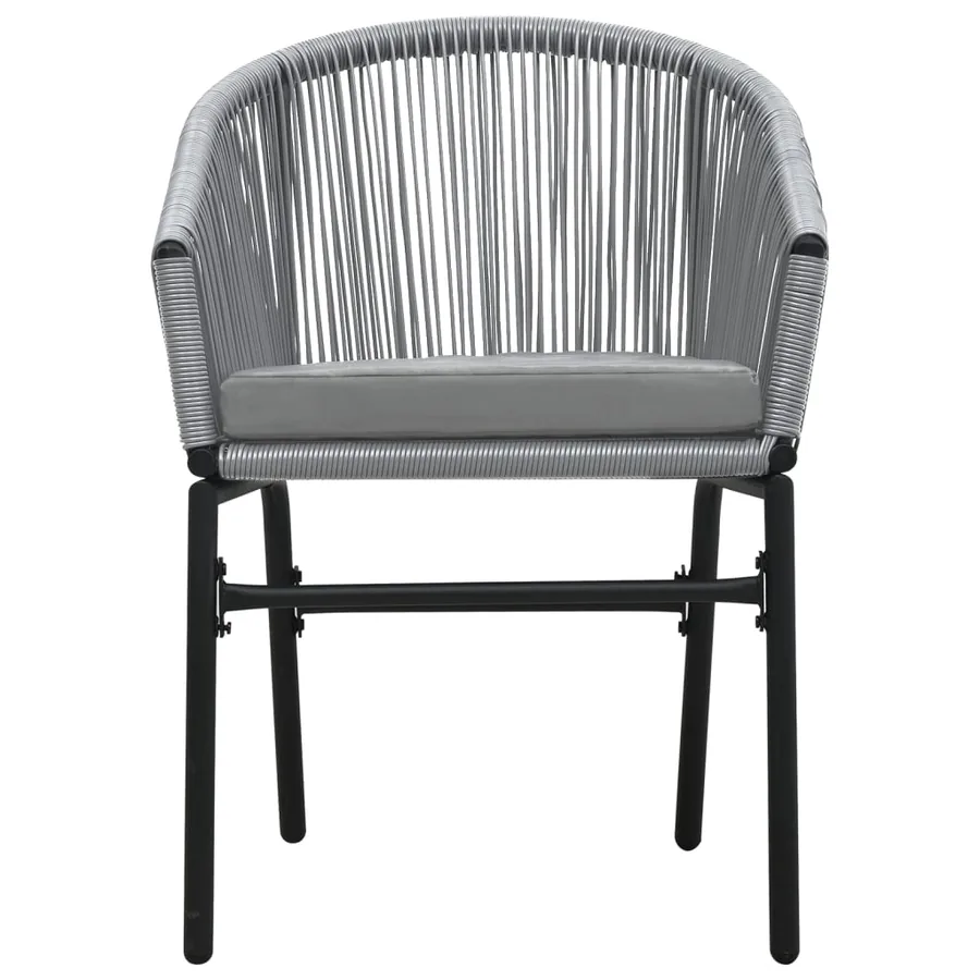 Ensemble à manger de jardin 7 pcs Gris - 5