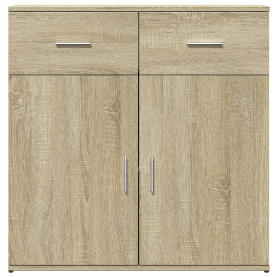Buffet chêne sonoma 79x38x80 cm bois d'ingénierie - 5