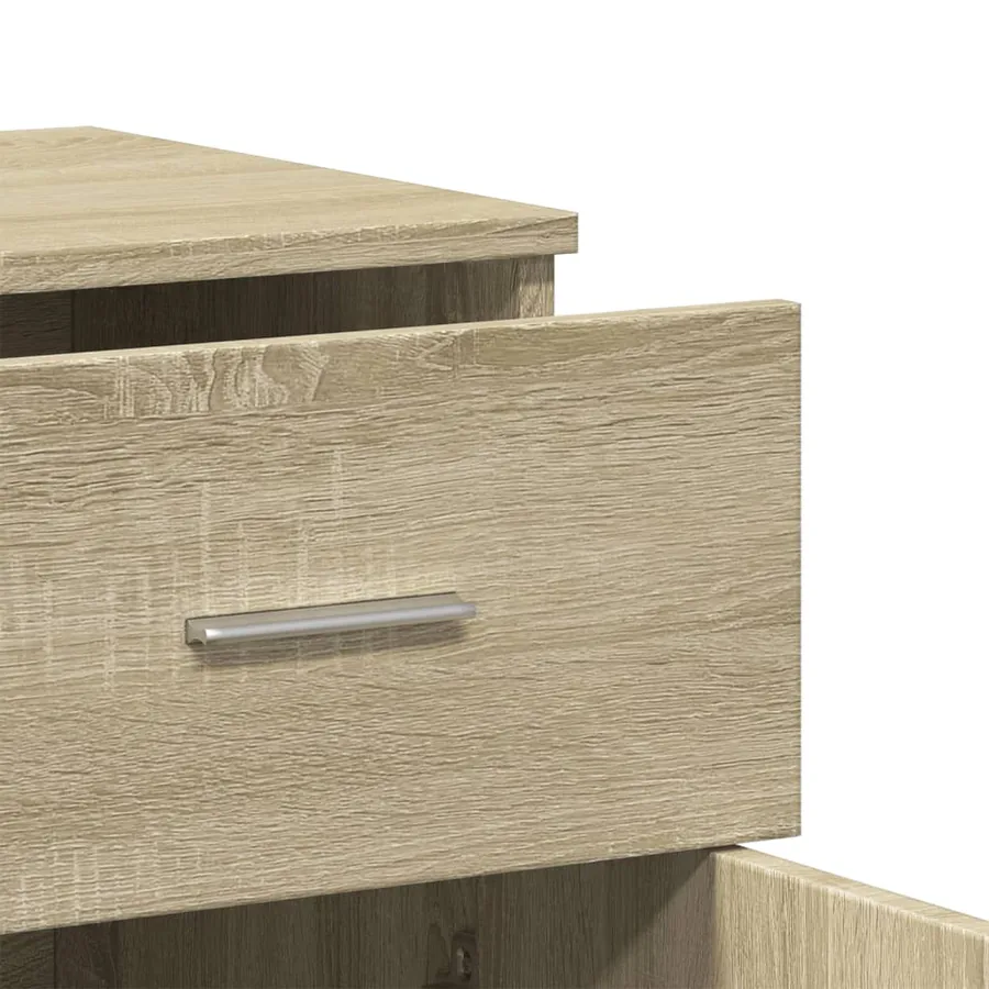 Buffet chêne sonoma 79x38x80 cm bois d'ingénierie - 8