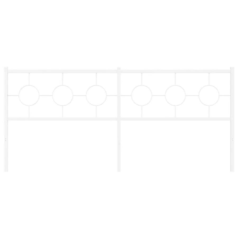 Tête de lit de remplacement métal blanc 200 cm - 3