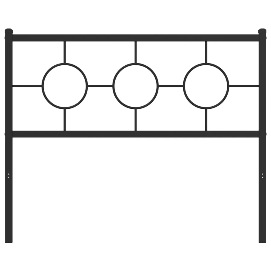 Tête de lit de remplacement métal noir 107 cm - 3