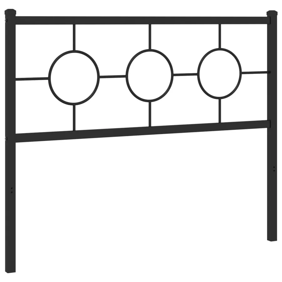 Tête de lit de remplacement métal noir 107 cm - 4