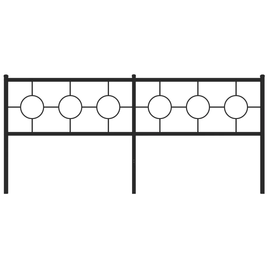 Tête de lit de remplacement métal noir 193 cm - 3