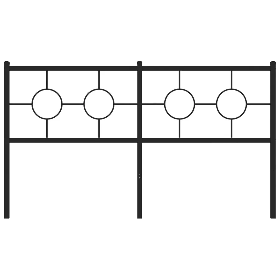 Tête de lit de remplacement métal noir 160 cm - 3