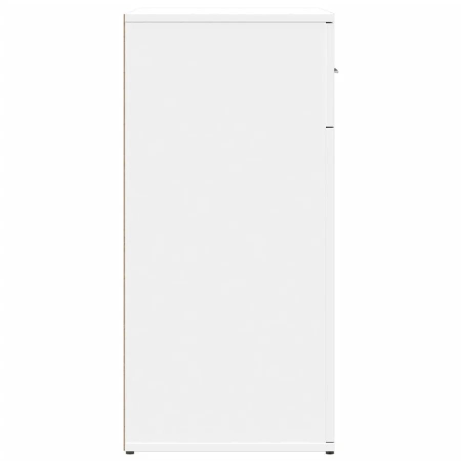 Buffet blanc 79x38x80 cm bois d’ingénierie - 6