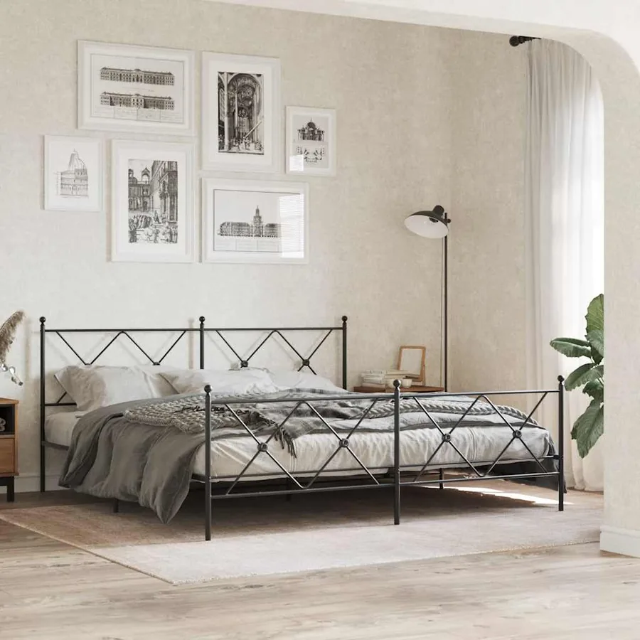 Tête de lit de remplacement métal noir 180 cm - 3
