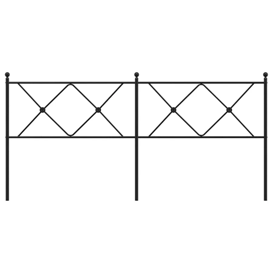 Tête de lit de remplacement métal noir 180 cm - 4