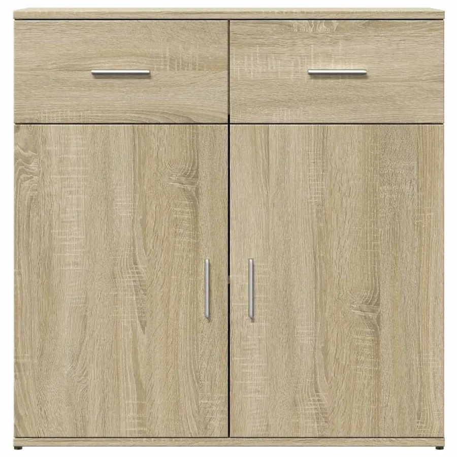 Buffets 2 pcs chêne sonoma 79x38x80 cm bois d'ingénierie - 5