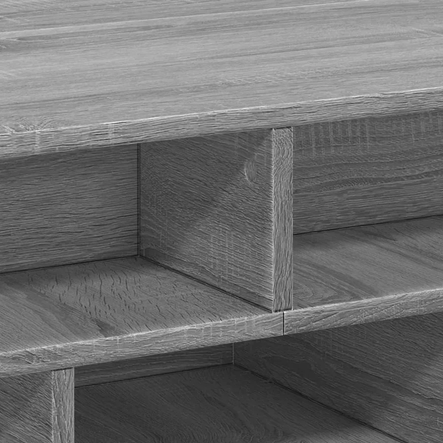 Table basse sonoma gris 70x70x29 cm bois d'ingénierie - 8