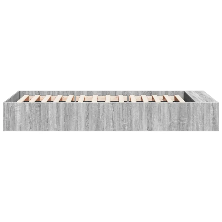 Cadre de lit sans matelas sonoma gris 90x190 cm - 5