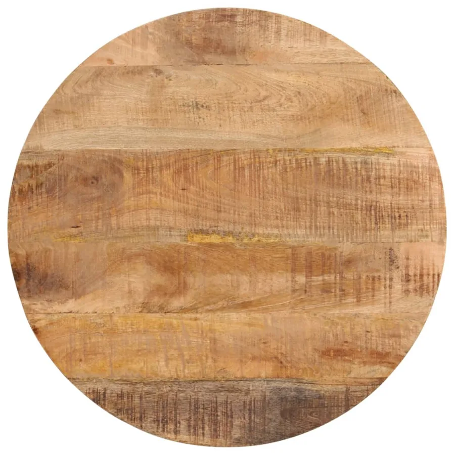 Table basse 54x54x35 cm bois de manguier solide et fer - 4