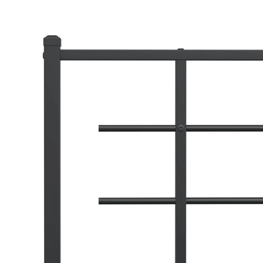 Tête de lit de remplacement métal noir 193 cm - 5