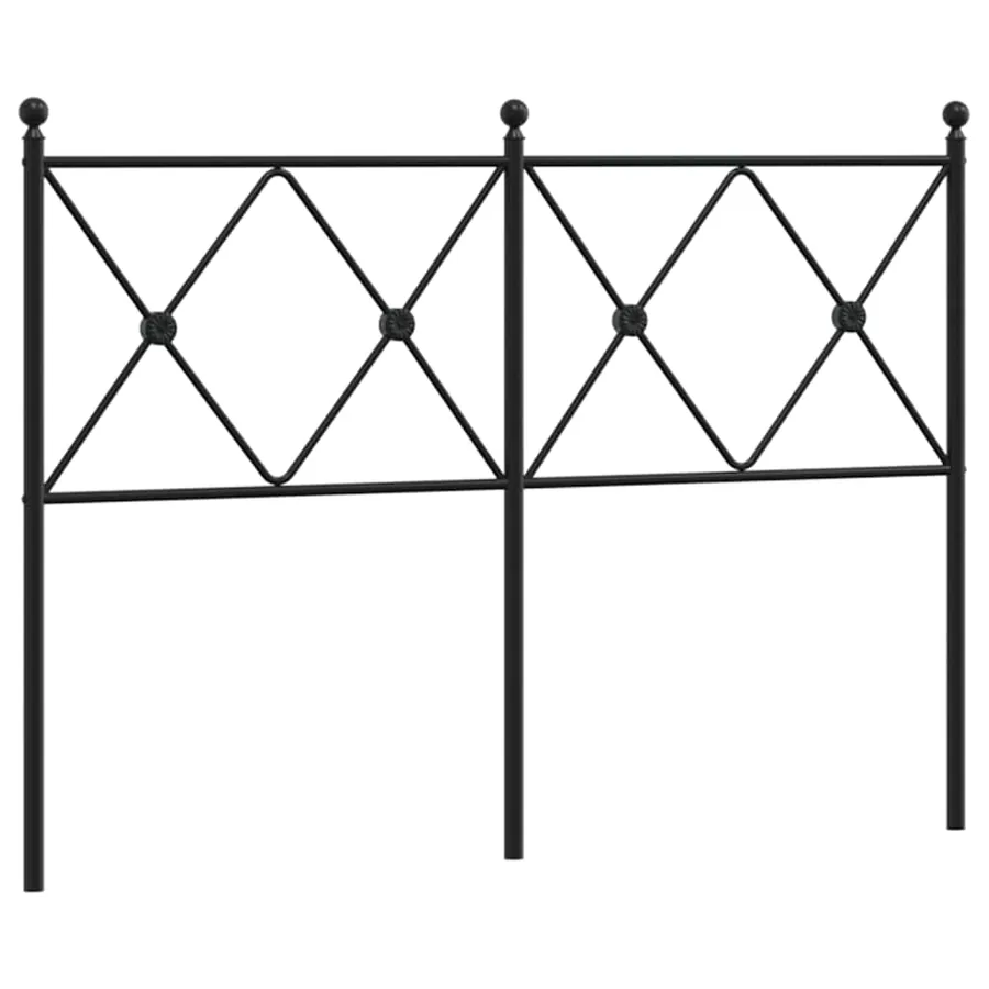 Tête de lit de remplacement métal noir 120 cm - 2