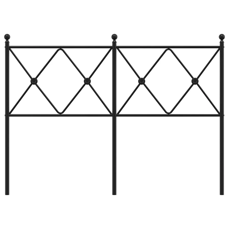 Tête de lit de remplacement métal noir 120 cm - 4