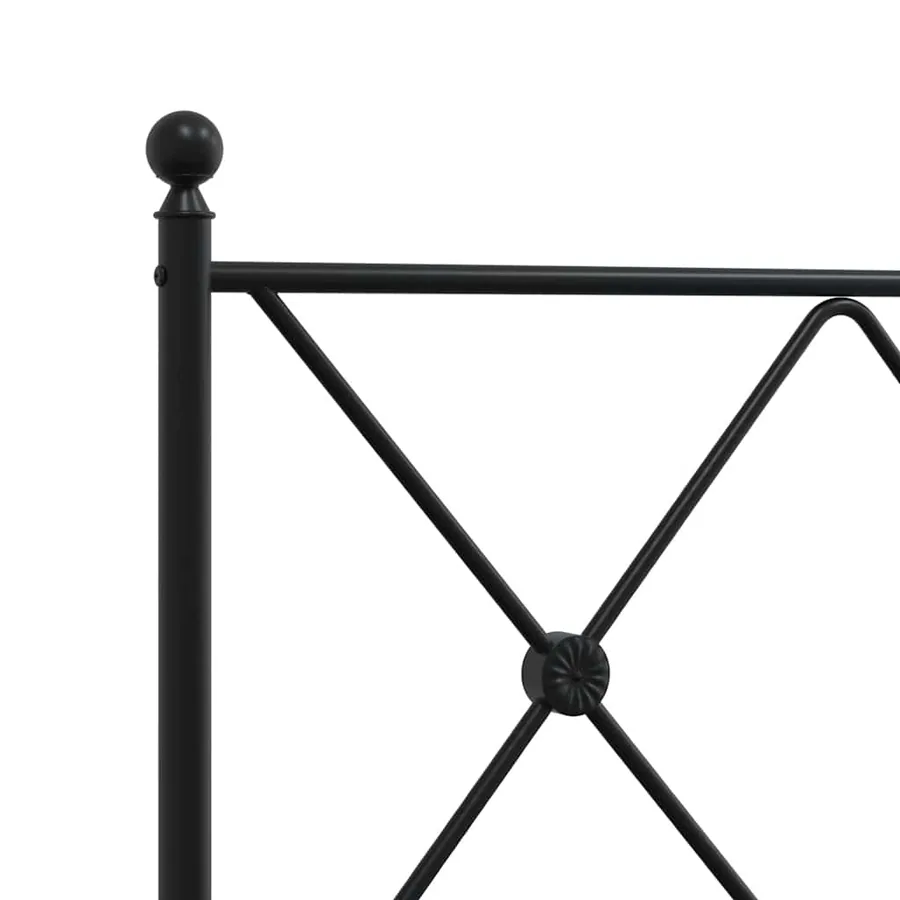 Tête de lit de remplacement métal noir 120 cm - 5