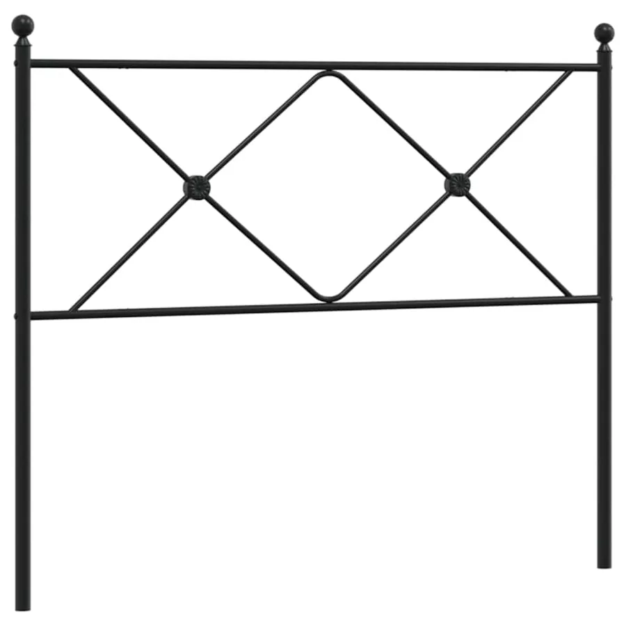 Tête de lit de remplacement métal noir 100 cm - 2
