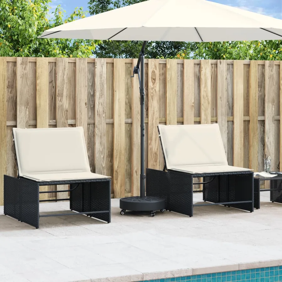 Base de parasol avec roues pour mâts Ø38 / 48 mm 27 kg rond - 3