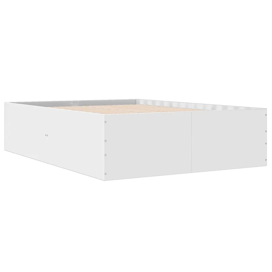 Cadre de lit sans matelas blanc 120x200 cm - 3