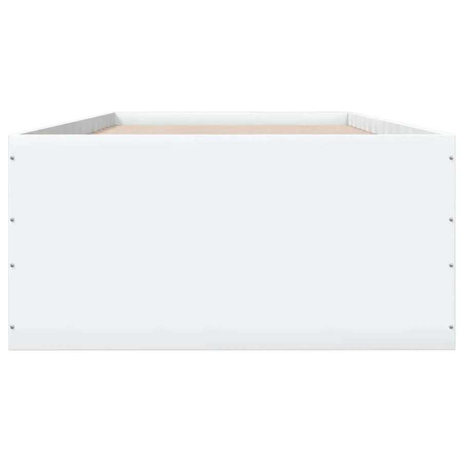 Cadre de lit sans matelas blanc 90x190 cm - 4
