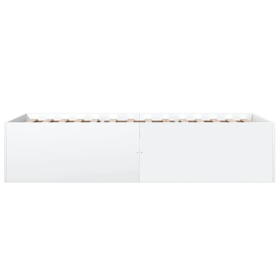 Cadre de lit sans matelas blanc 90x190 cm - 5