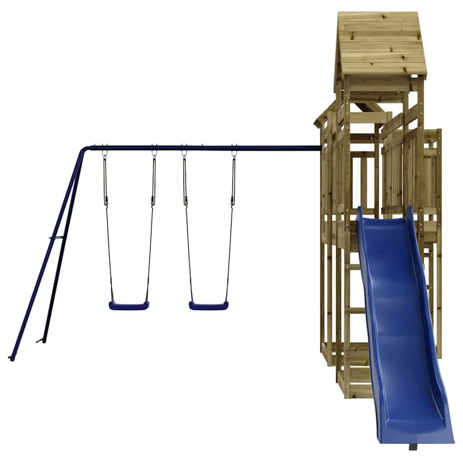 Aire de jeux d'extérieur bois de pin imprégné - 4